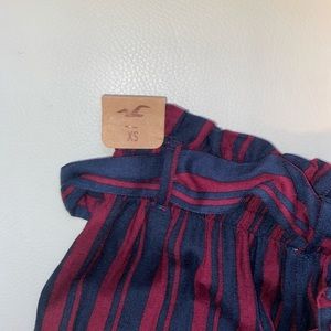 striped flare dress pants